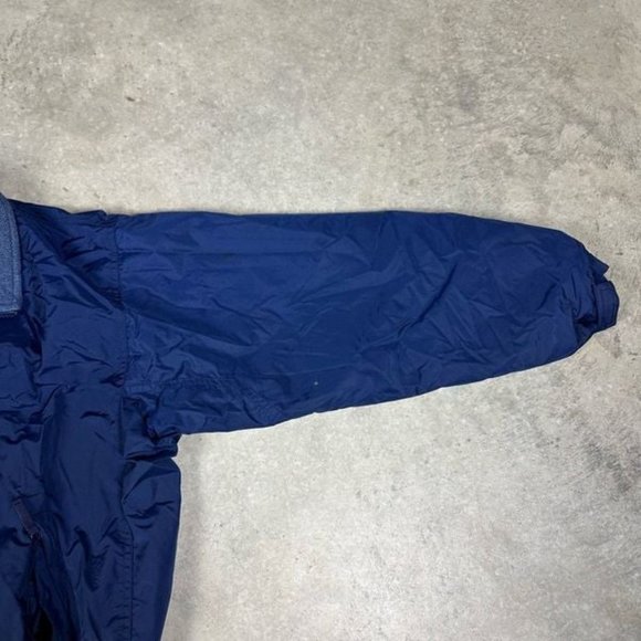 Columbia Men's Fleece Lined Coat M Navy Zipper - Picture 10 of 12